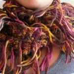 Handmade Knitted Scarf, Multicolor, With Multi..