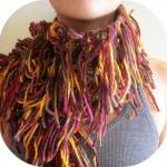 Handmade Knitted Scarf, Multicolor, With Multi..
