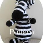 Crochet Pattern, Zebra Amigurumi Toy - Crochet..