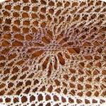 Crochet Cotton Shawl With Flowers, Handmade,..